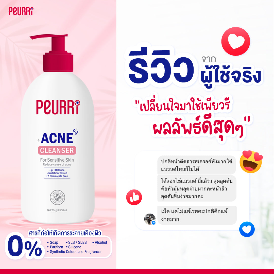 PEURRi Acne Cleanser 500 ml.