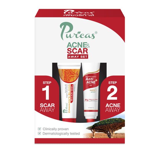 Mini set PURICAS Scar Gel 8g+ Acne Gel 10g